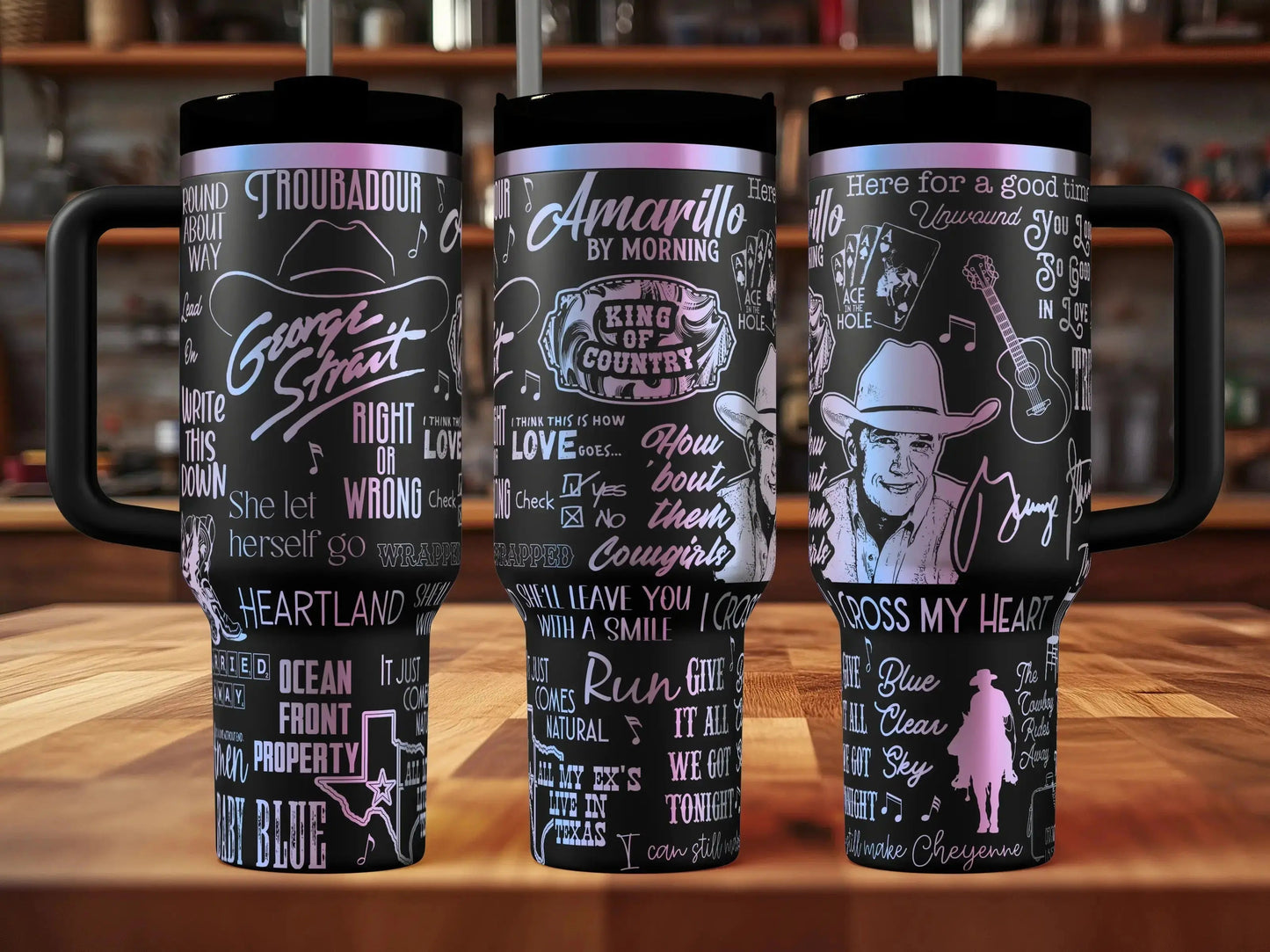 George Strait King of Country Engraved Tumbler | 20oz